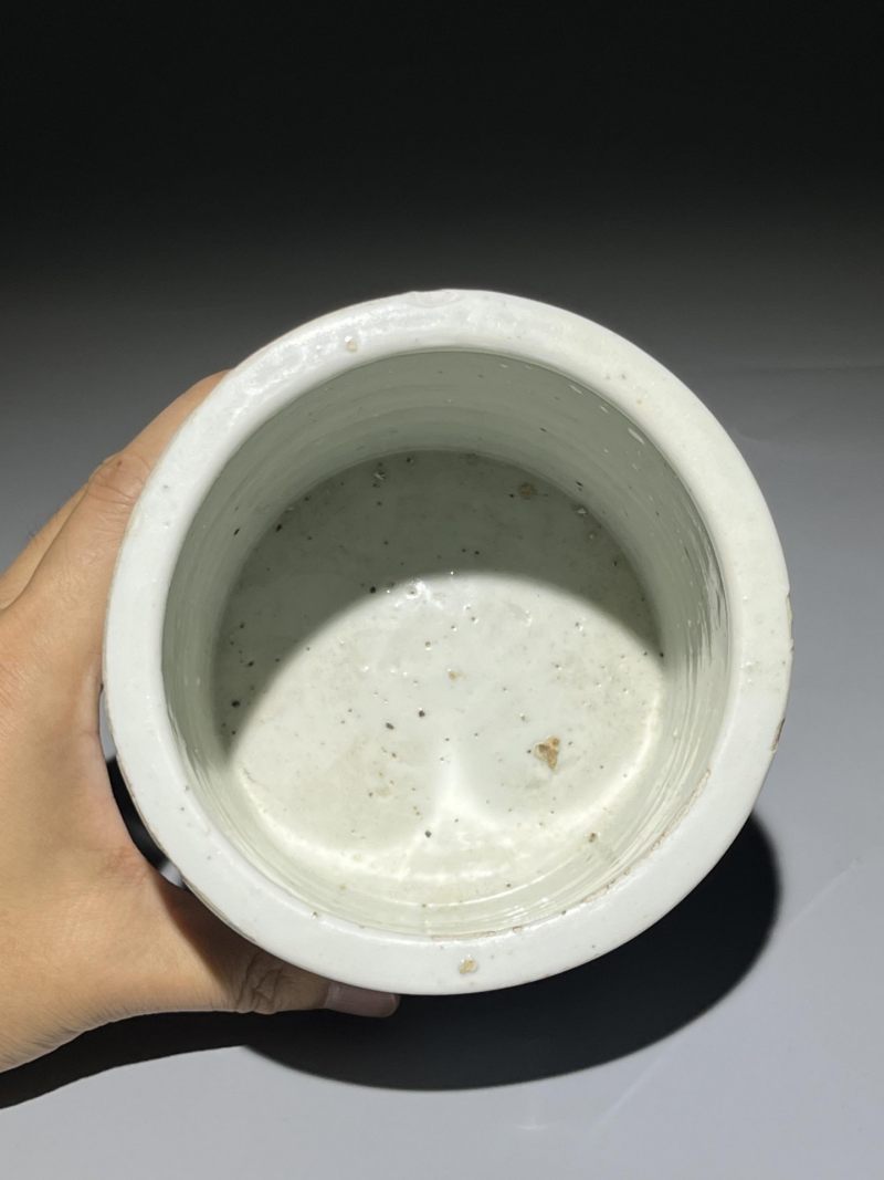    明晚期 青花《赠汪伦》人物故事琴炉 - 图9
