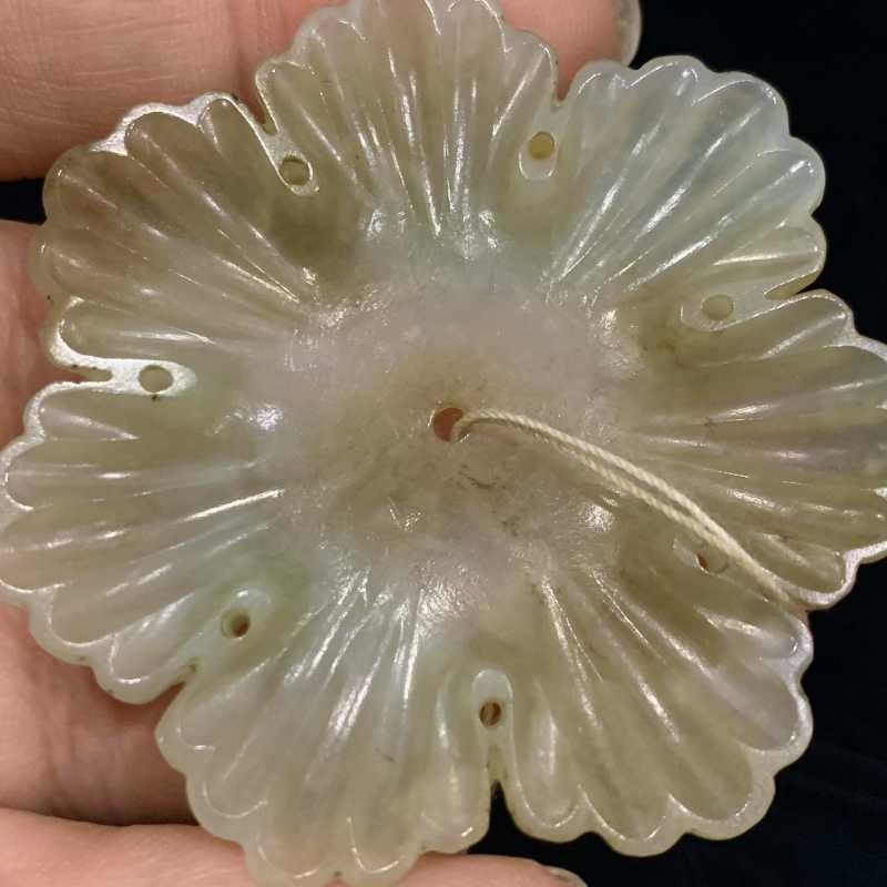 明 和田玉雕帽花 - 图6