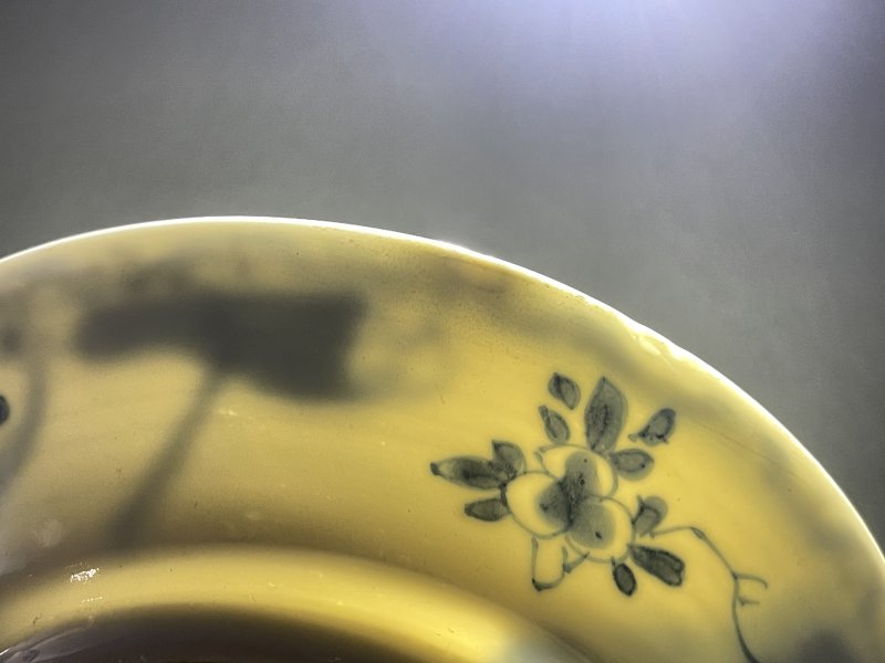 清康熙 青花狩猎图杯碟一套 - 图13
