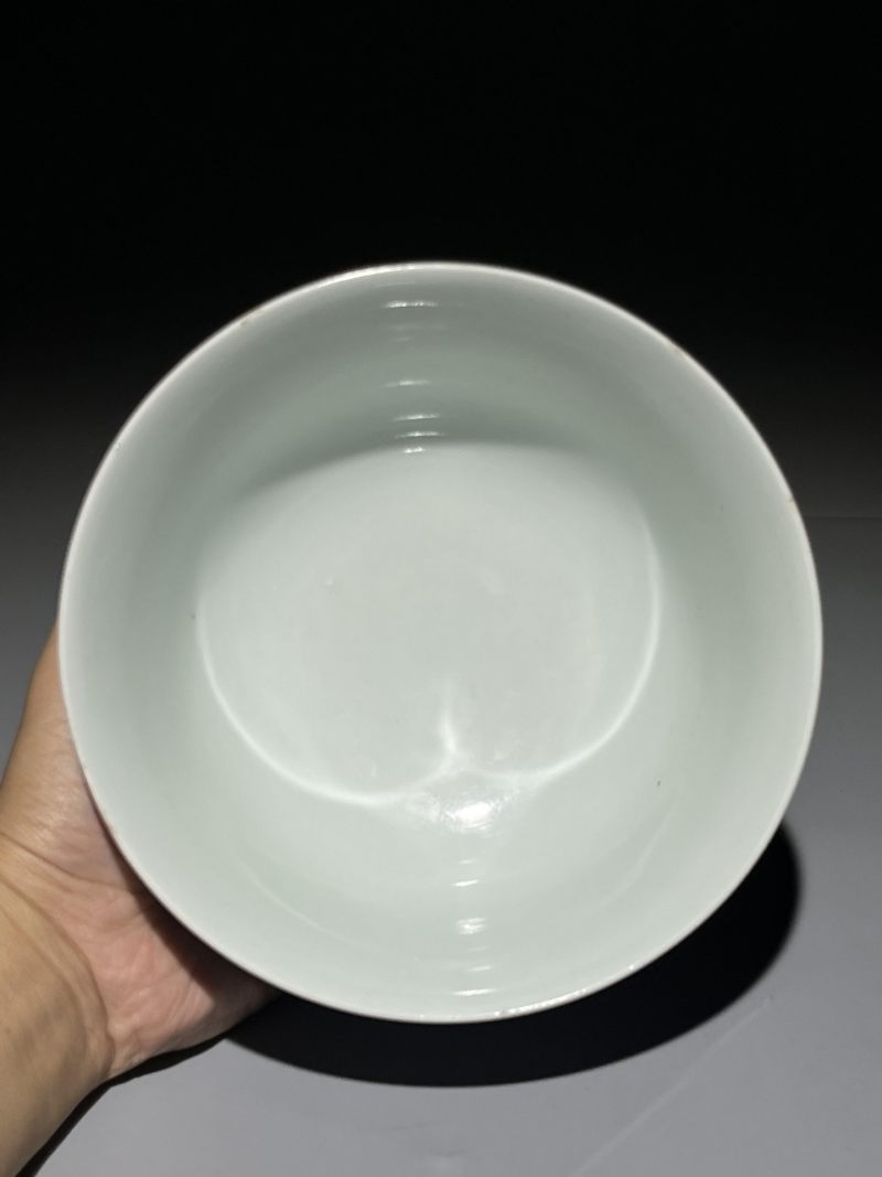    清嘉庆 青花缠枝花卉纹碗 - 图9