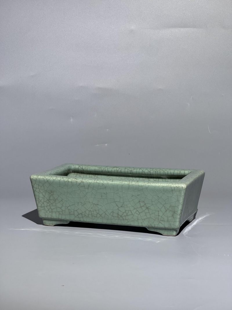    绿哥釉长方水仙盆 - 图2