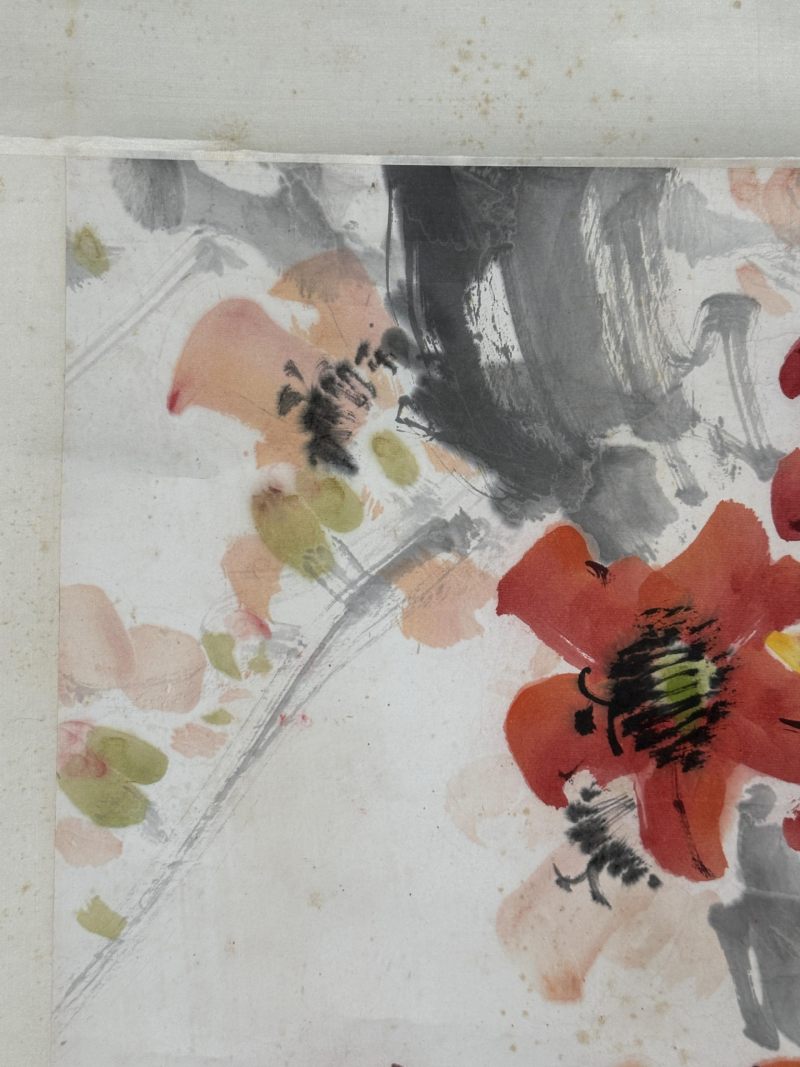  陈子毅 （1919-2019）  现代 红棉 - 图8