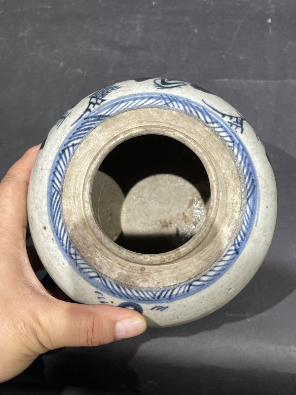 清 青花珊瑚红罐三只一组 - 图15