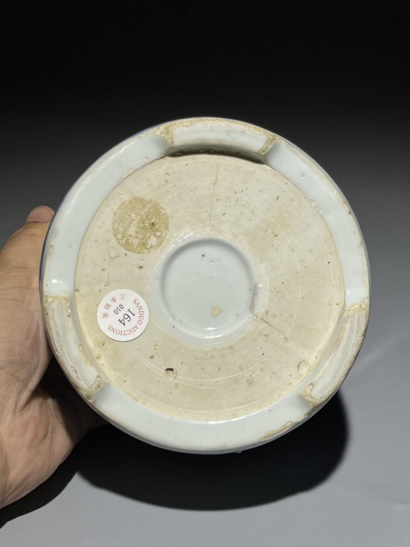    明晚期 青花《赠汪伦》人物故事琴炉 - 图11