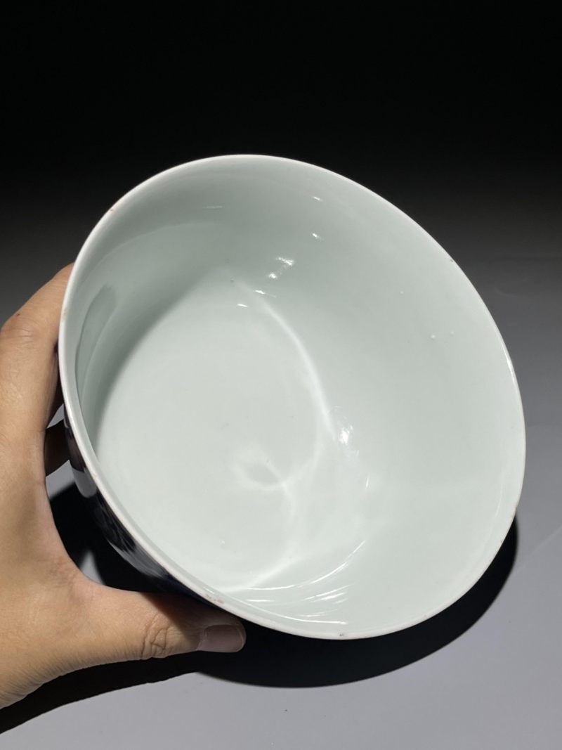    清嘉庆 青花缠枝花卉纹碗 - 图11