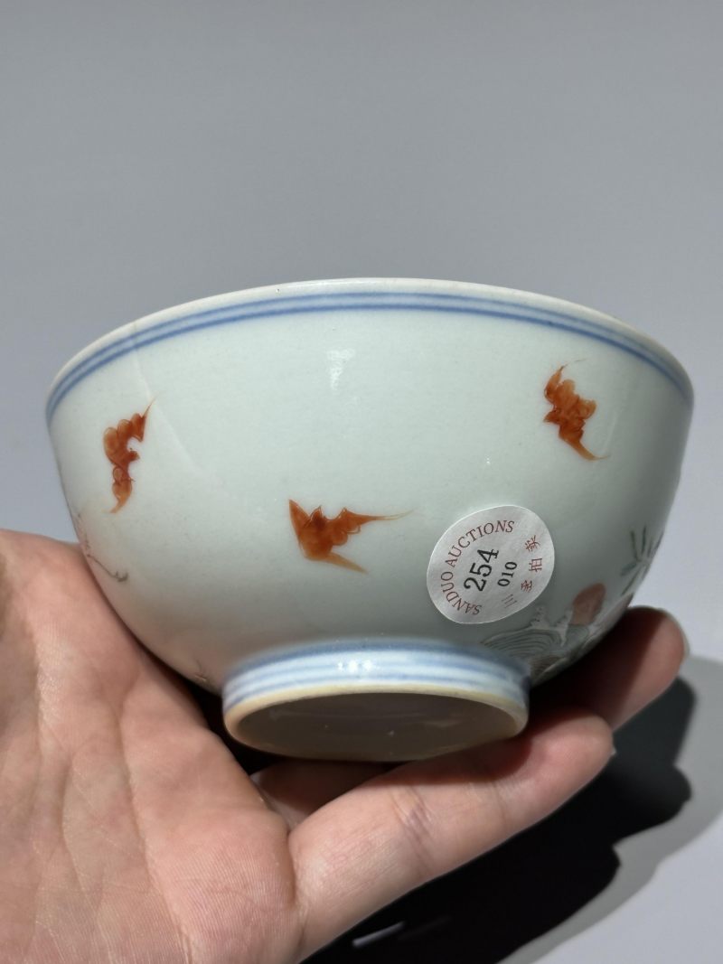    清乾隆 粉彩福山寿海图茶圆 - 图9