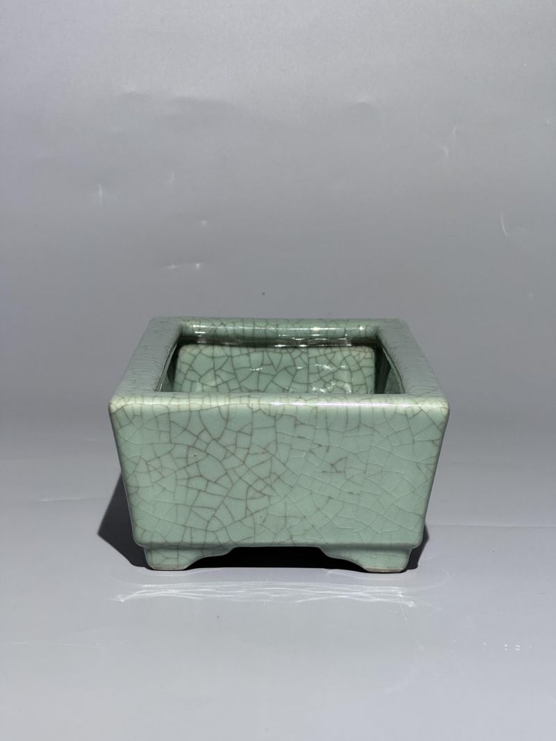    绿哥釉长方水仙盆 - 图5