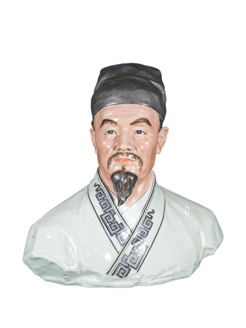    曾龙升风格 李时珍人物雕塑 - 图1