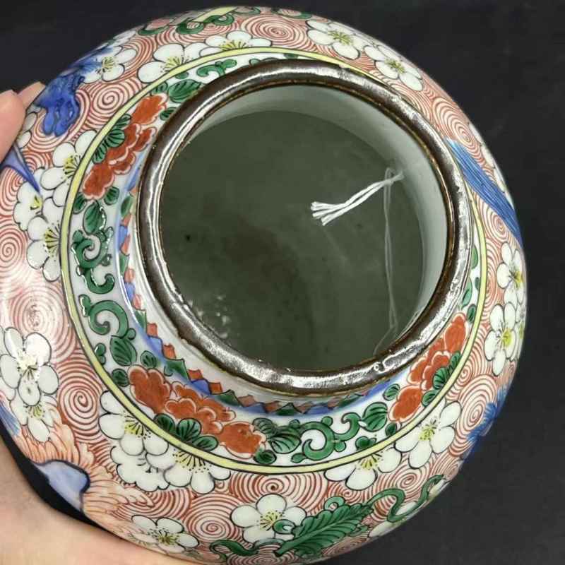 清康熙 青花五彩天马纹罐一对 - 图19