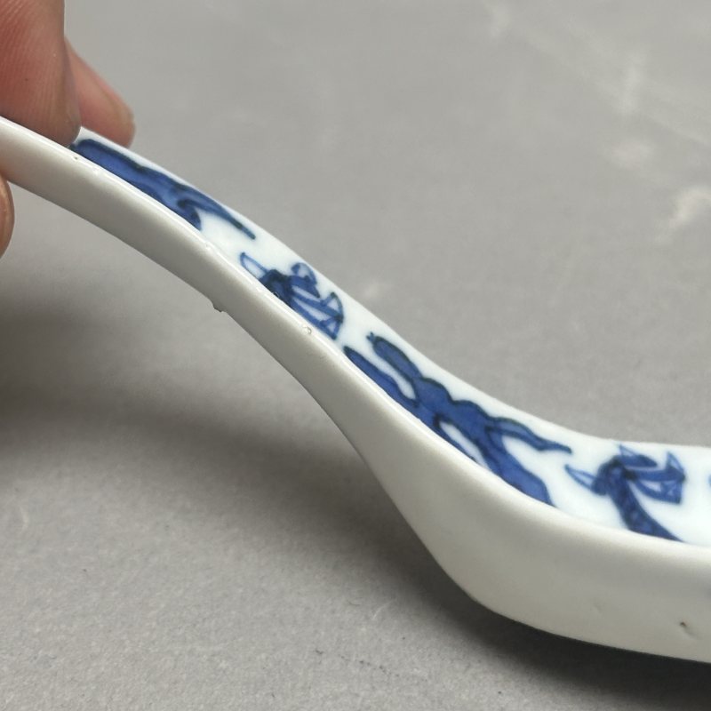 清晚期 青花龙纹汤匙一对 - 图10