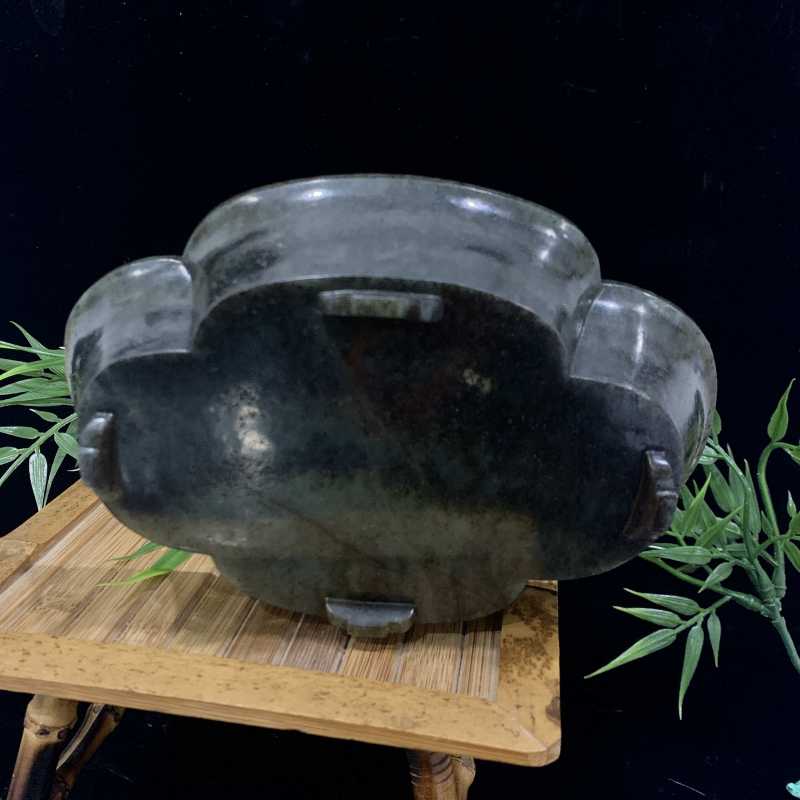 清 和田玉海棠型水洗 - 图3