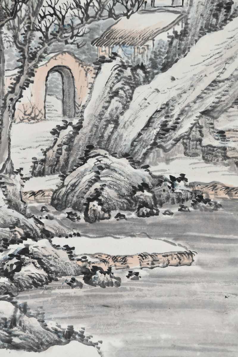  姚钟藩（季翰） 山阴积雪 - 图4