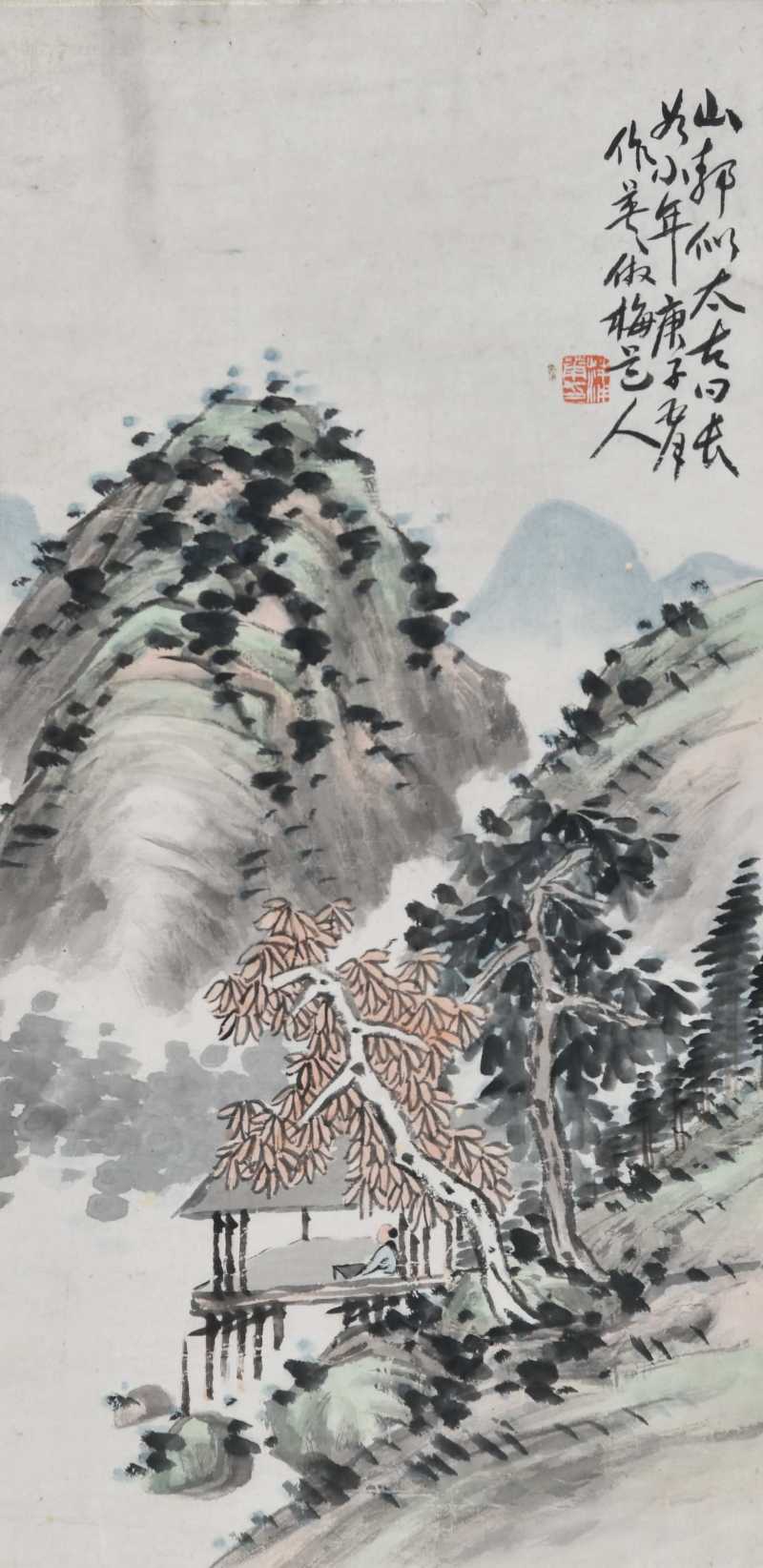  蒲华 山水 - 图1