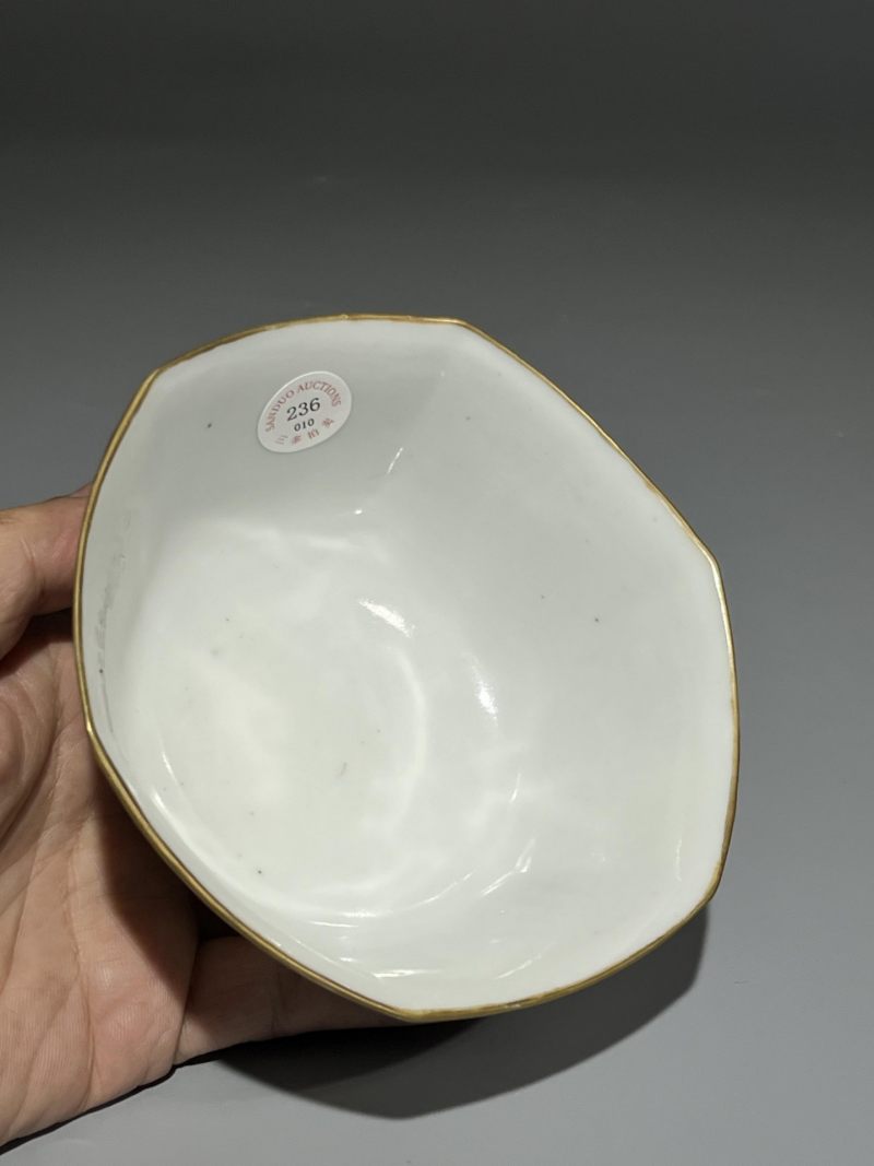   清道光 粉彩无双谱六方碗 - 图13