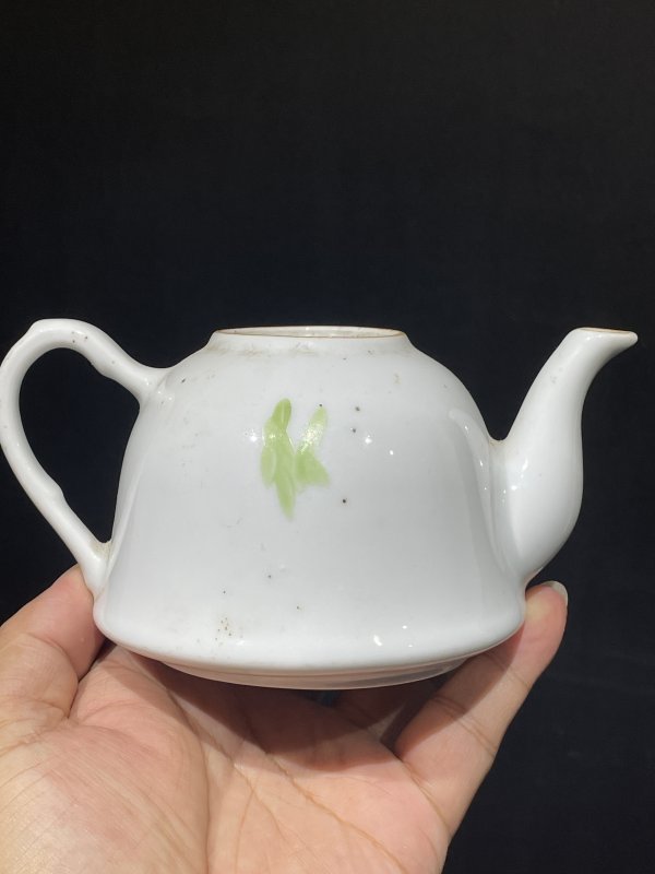 解放后 粉彩花卉纹茶壶 - 图4