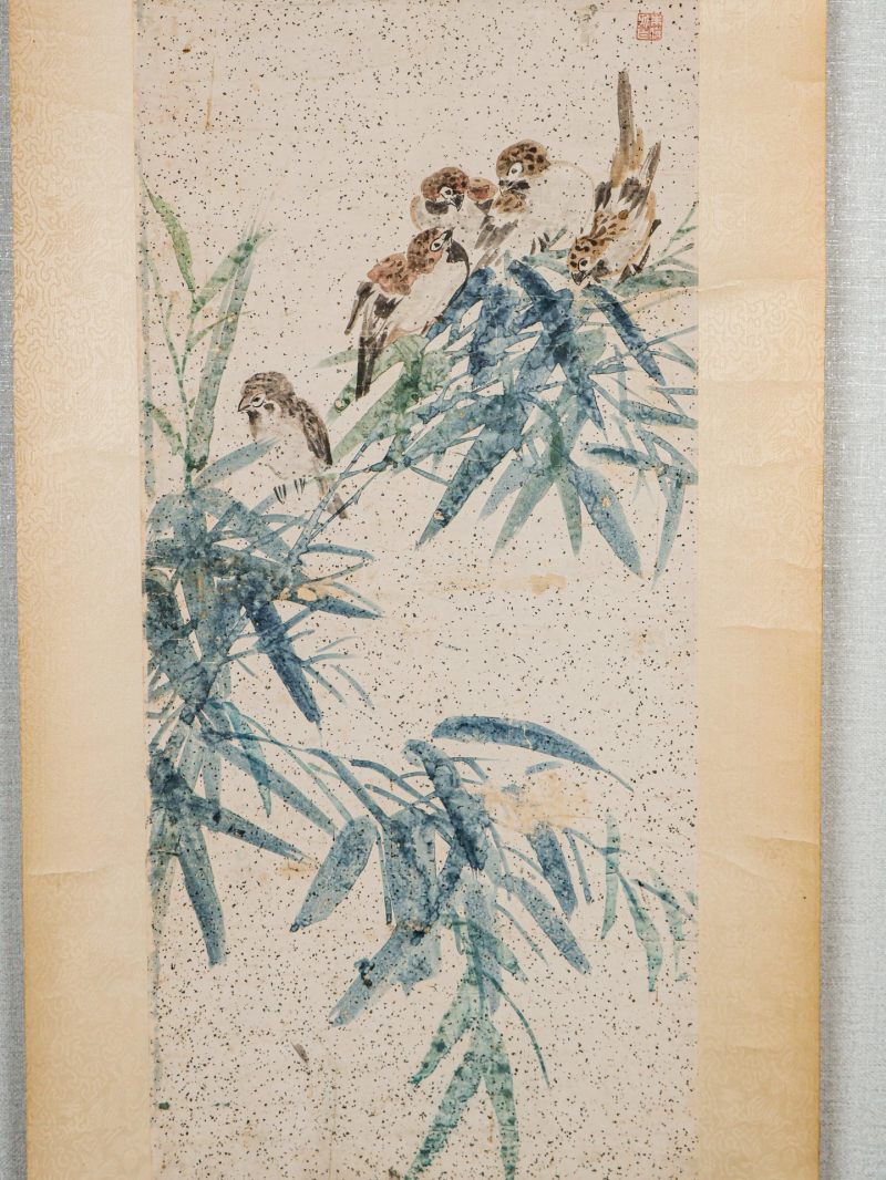  朱梦庐 （1826-1900）  清 竹雀图 - 图10