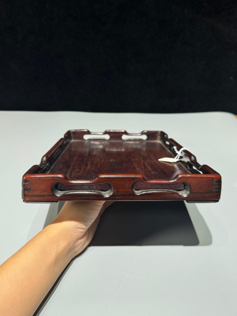    清 酸枝文房承盘 - 图6