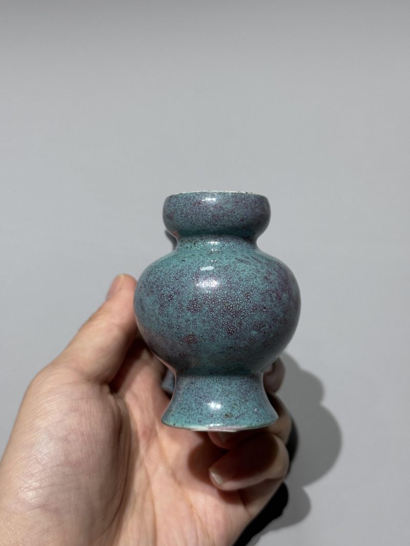    清中期 炉钧釉双联瓶 - 图4