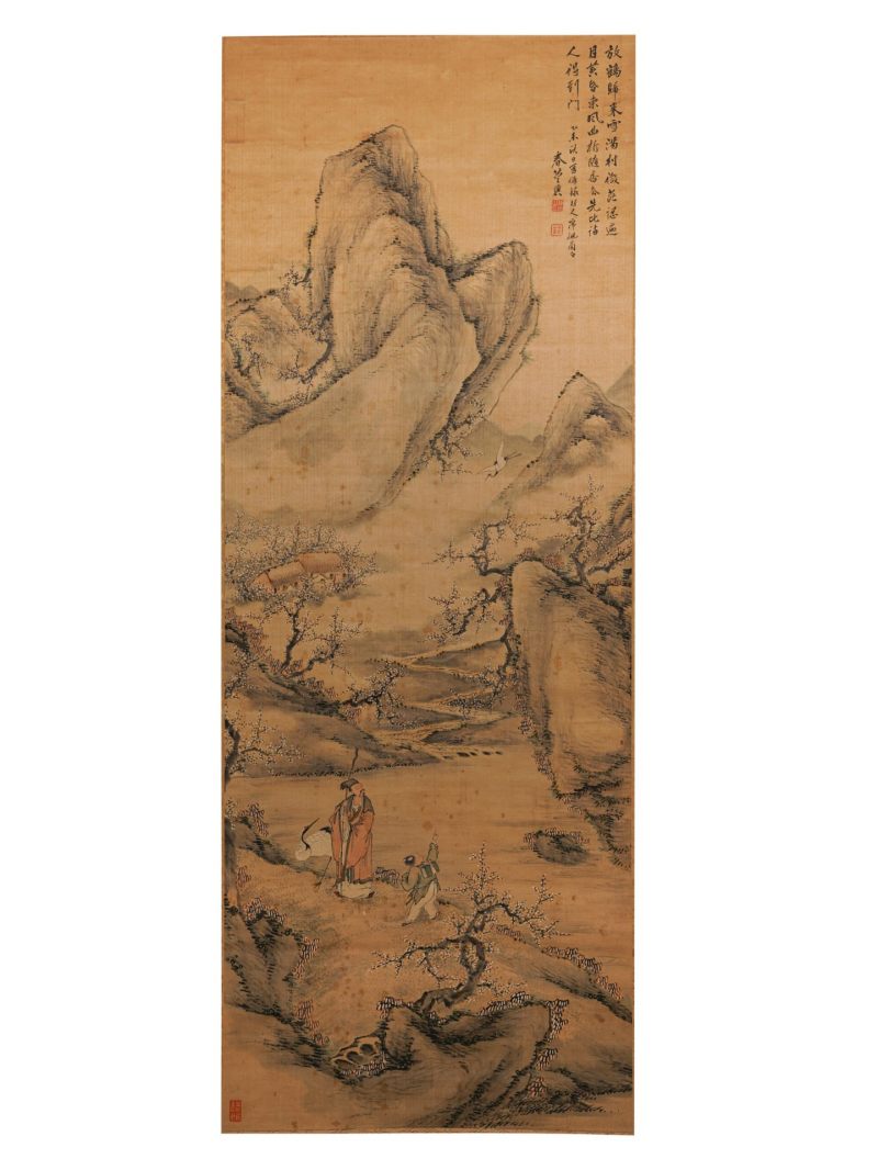  佚名  清 梅妻鹤子图
