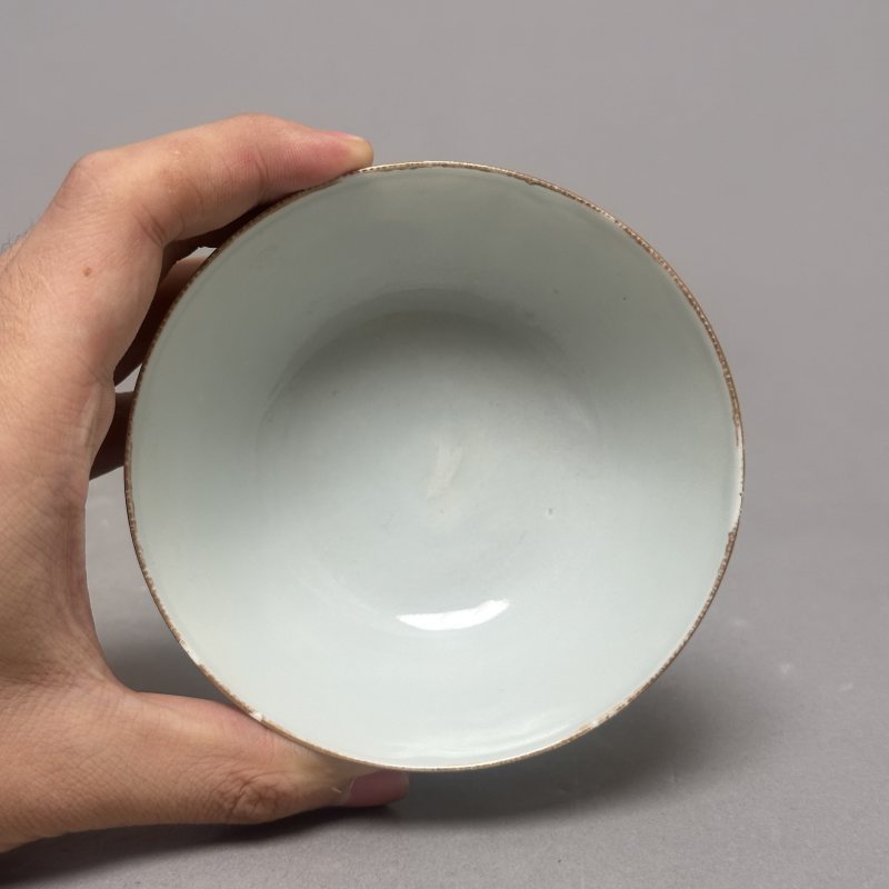 清晚期 粉彩百子闹春图碗 - 图4