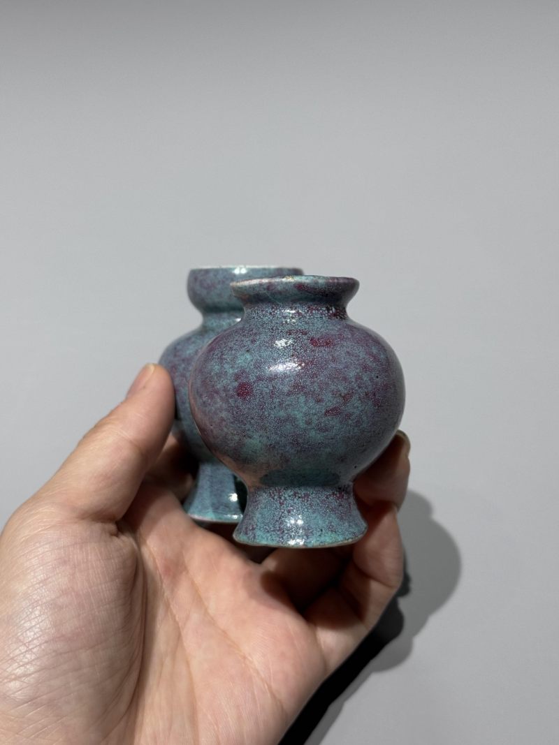    清中期 炉钧釉双联瓶 - 图6