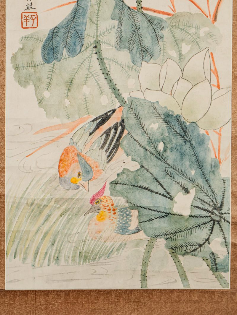  张熊 （1803-1886）  清 荷花 - 图6