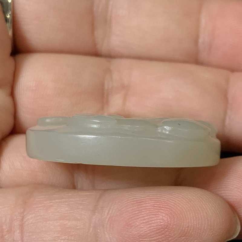 明 和田玉龙纹璧 - 图7