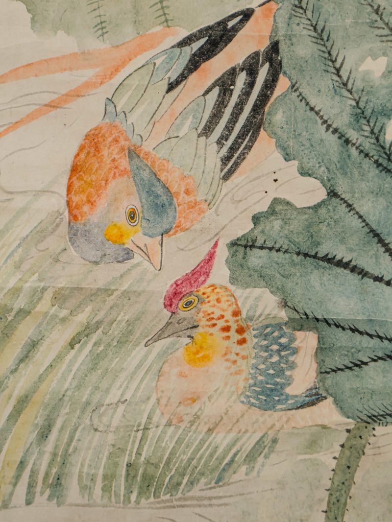  张熊 （1803-1886）  清 荷花 - 图7