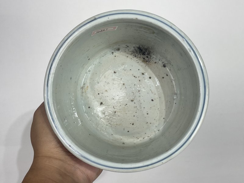 明晚期 青花状元及第图三足炉 - 图8