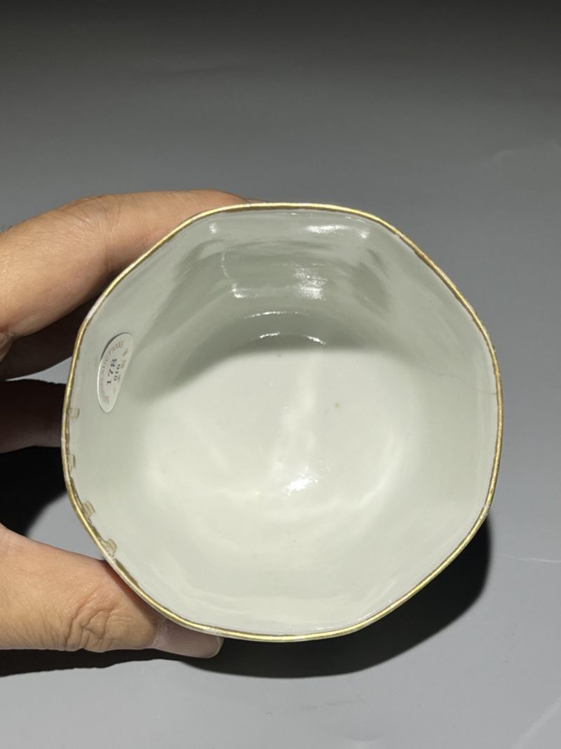    清道光 蓝料彩无双谱杯 - 图8