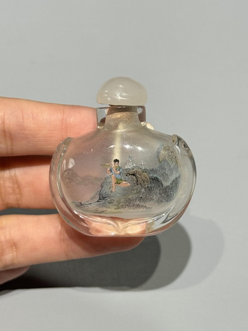    水晶特殊题材内画鼻烟壶一组 - 图6