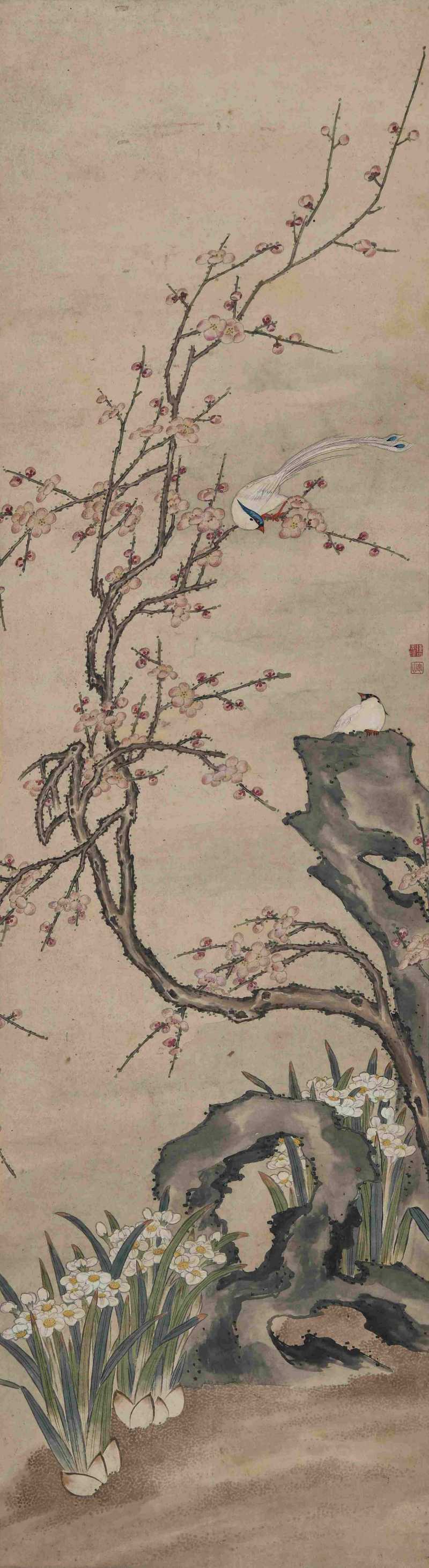  无款 花鸟 - 图1