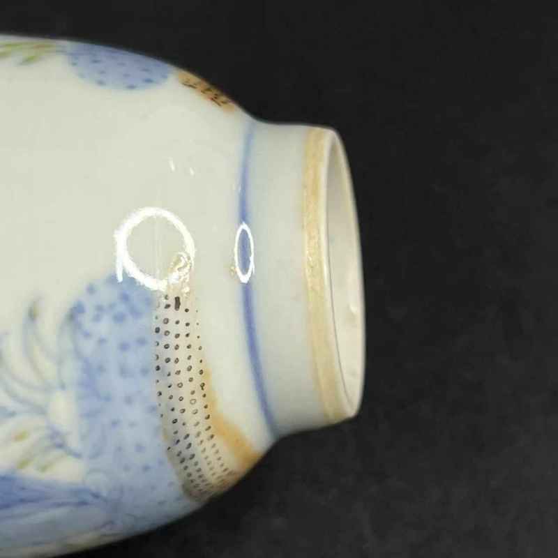 清光绪 斗彩洞石花卉纹杯一对 - 图8