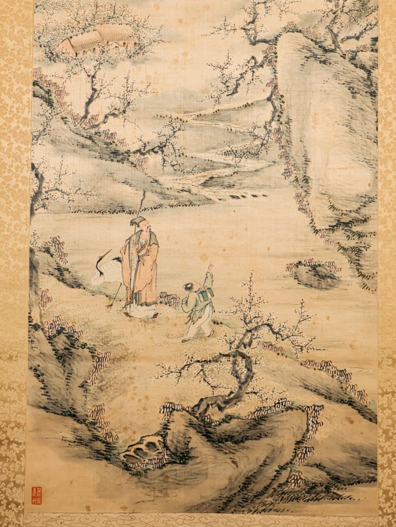  佚名  清 梅妻鹤子图 - 图7