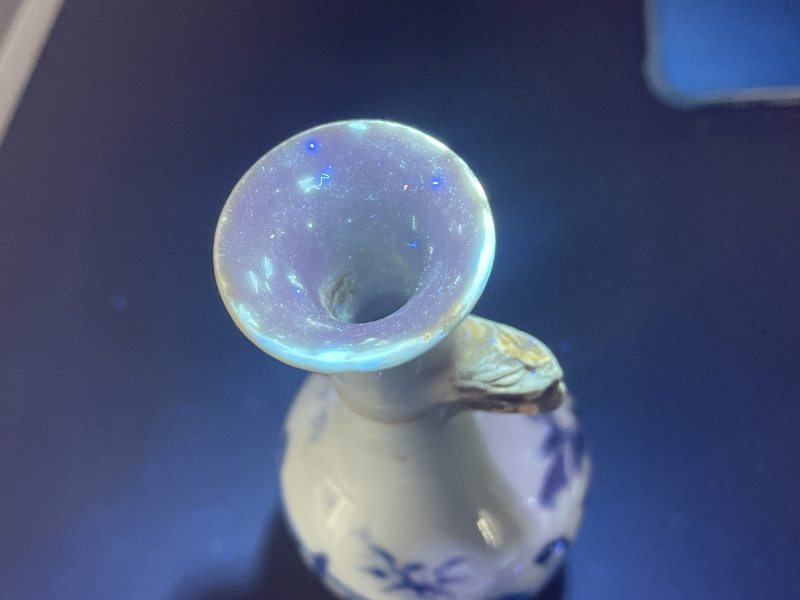 清康熙 青花侍女图双耳瓶 - 图11