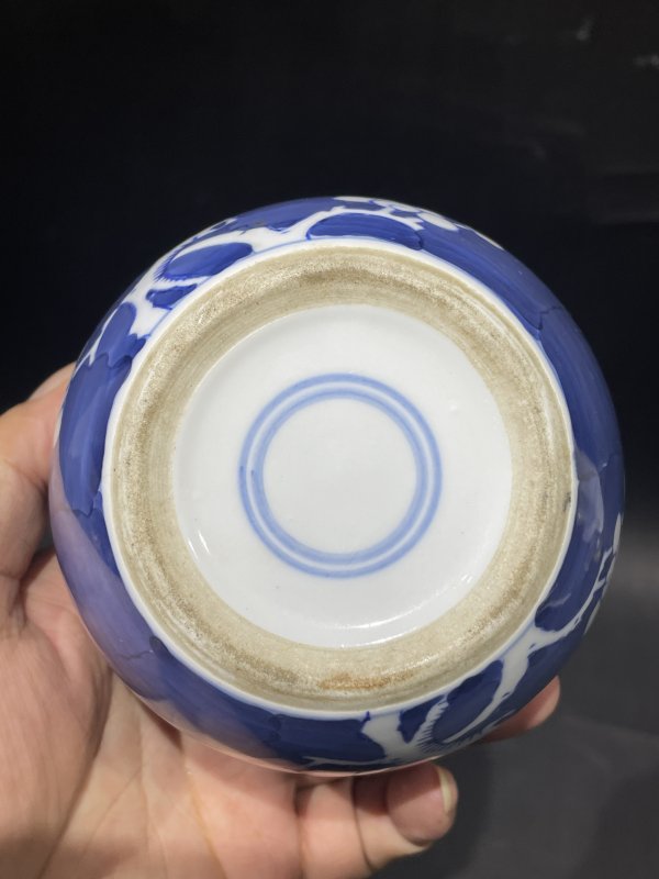 民国 青花冰梅小罐 - 图7