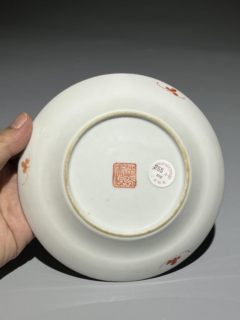    清道光 粉彩无双谱盘一对 - 图15