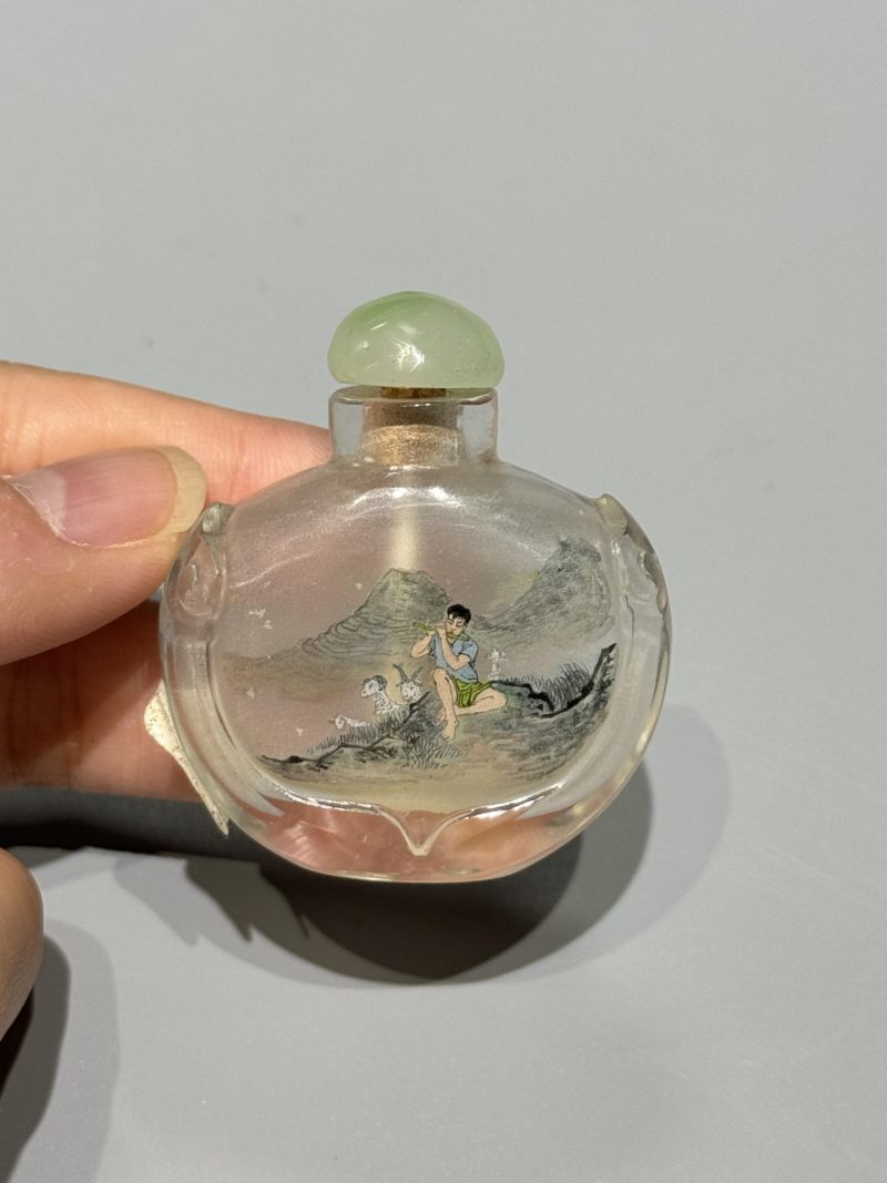    水晶特殊题材内画鼻烟壶一组 - 图10