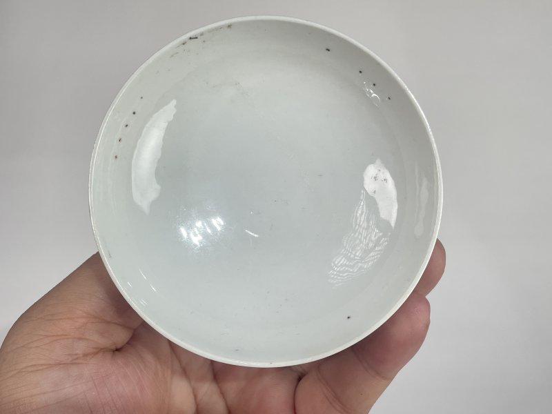 民国 墨彩山水人物纹盖碗 - 图5