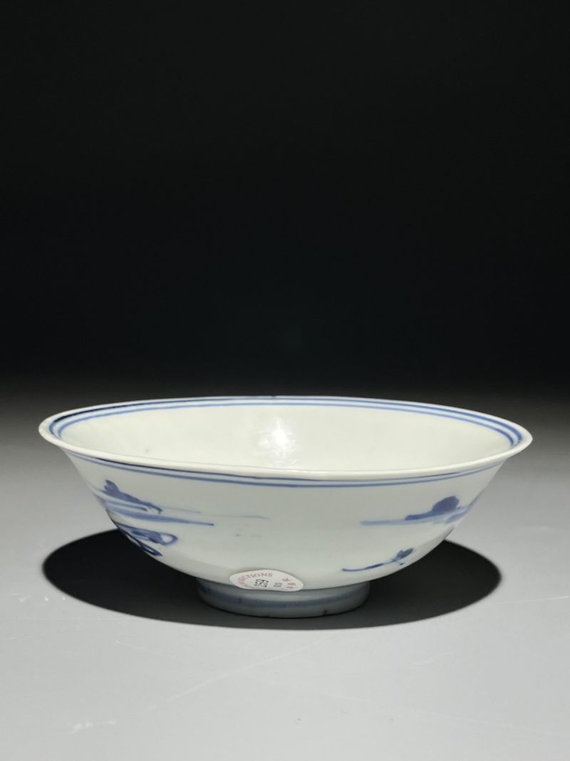    明天启 青花山水纹碗 - 图4