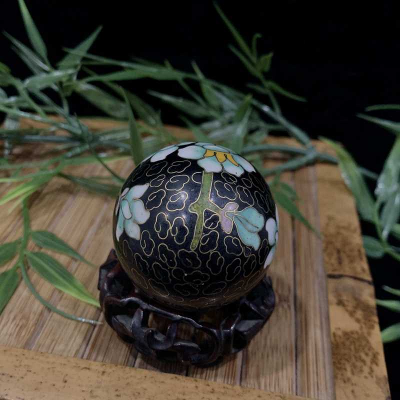 创汇 景泰蓝花卉纹摆件 - 图3