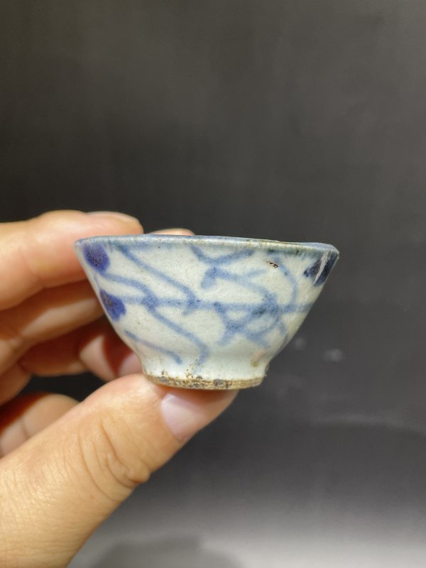 清 粉彩茶壶 杯子 盖 一组八件 - 图21