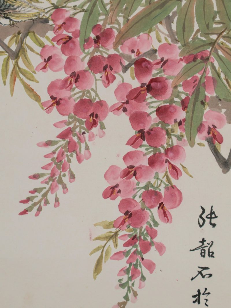  张韶石 （1913-1991）  民国 一鸣惊人 - 图8