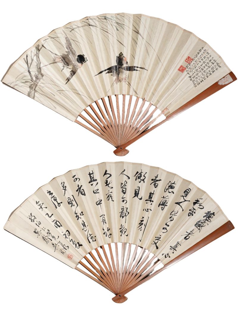  周龙甸 王端(1970-) 吴玠  现代 柳燕图、书法