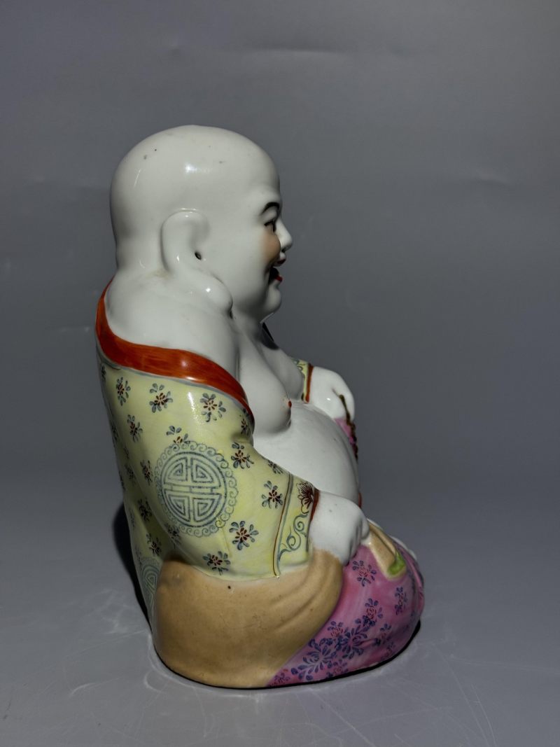    粉彩弥勒佛坐像 - 图5