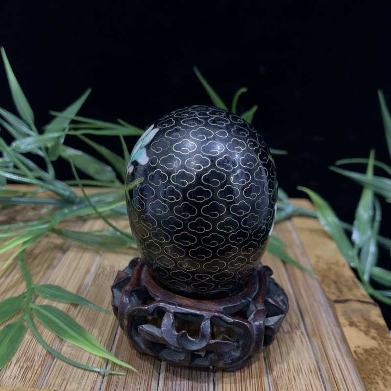 创汇 景泰蓝花卉纹摆件 - 图4