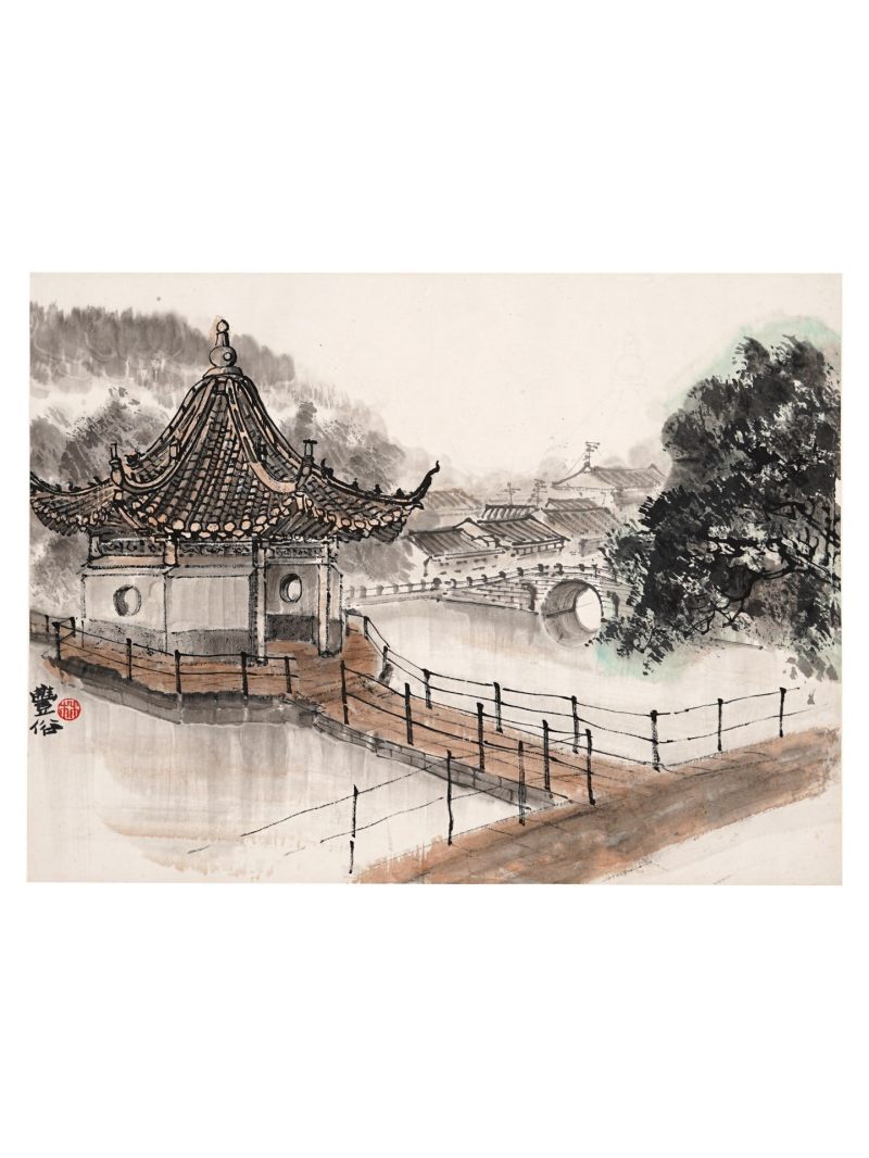 林丰俗 （1939-2017）  现代 山水 - 图1