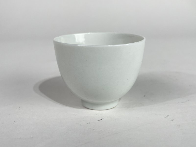 解放后 白釉杯 - 图1