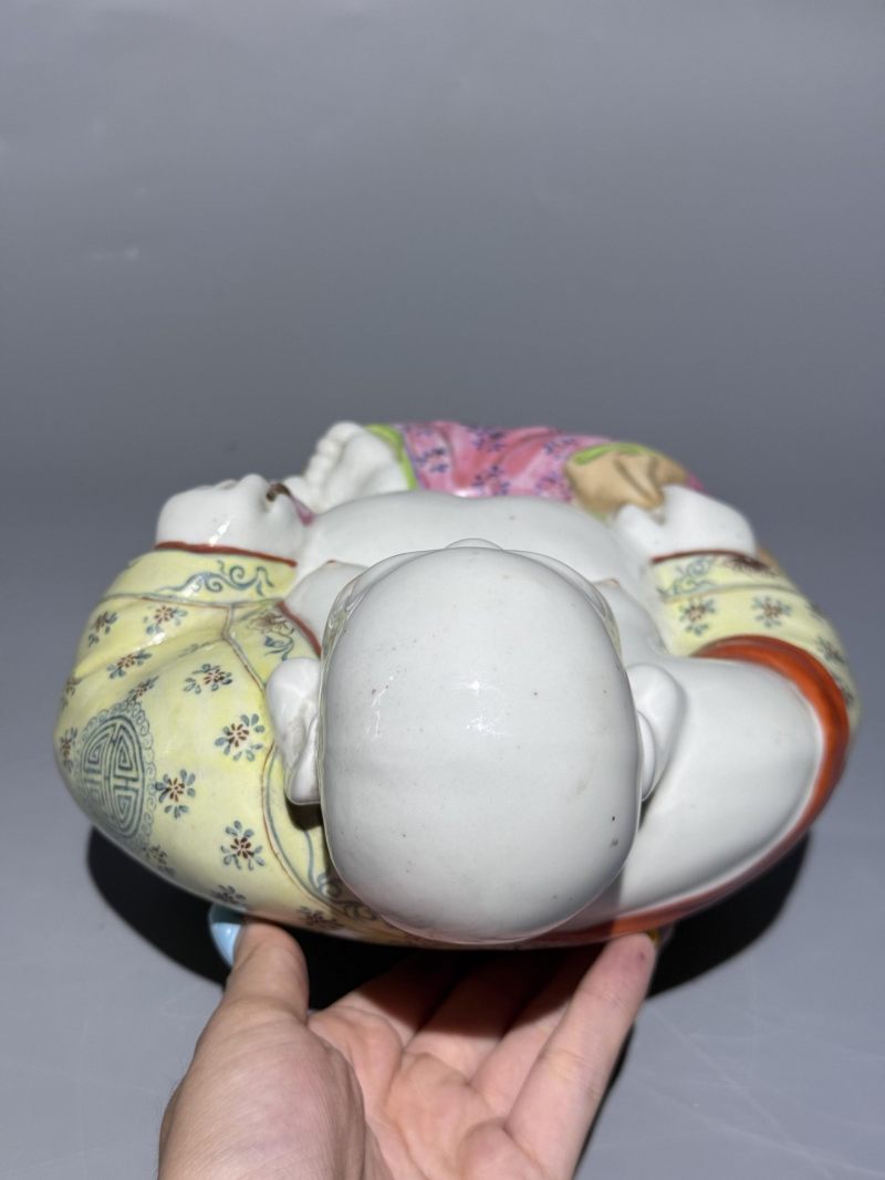    粉彩弥勒佛坐像 - 图6