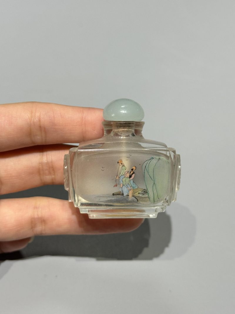    水晶特殊题材内画鼻烟壶一组 - 图13